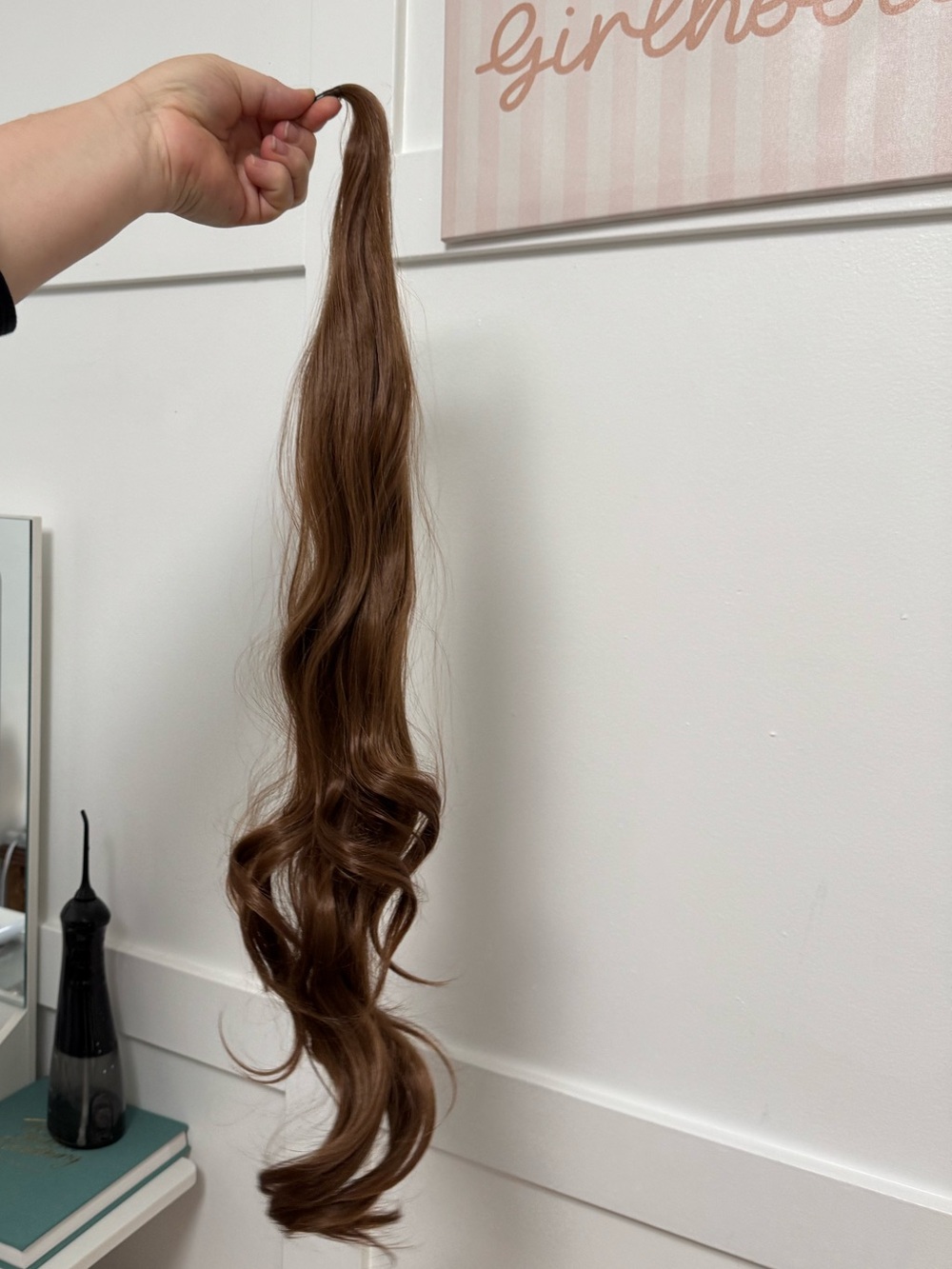 Clip-In Long Wavy Hair Extension - Chestnut Brown